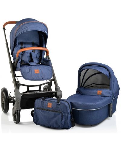 Комбинирана детска количка Cangaroo - Icon 2 в 1, деним - 1