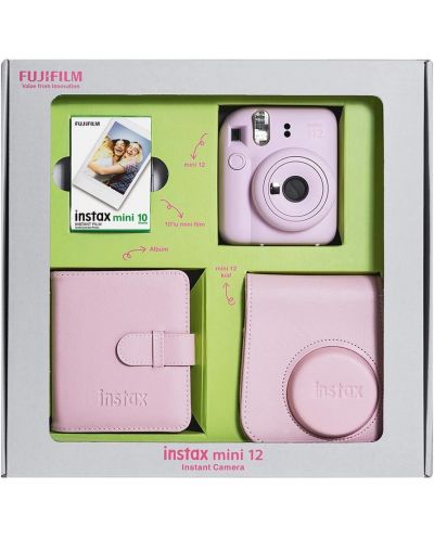 Комплект Fujifilm - instax mini 12 Bundle Box, Blossom Pink - 1