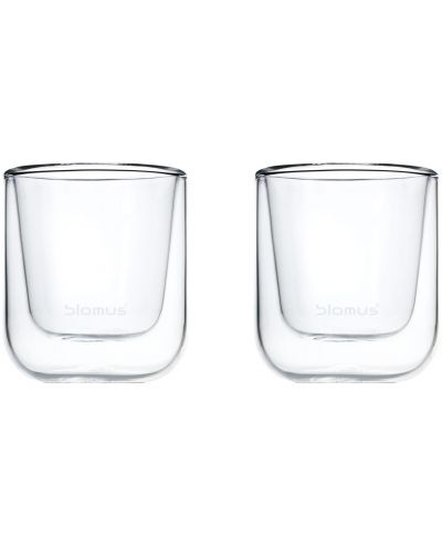 Комплект от 2 двустенни чаши за еспресо Blomus - Nero, 80 ml - 1