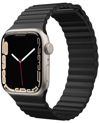 Каишка Next One - Loop Leather, Apple Watch, 42/44 mm, черна - 2