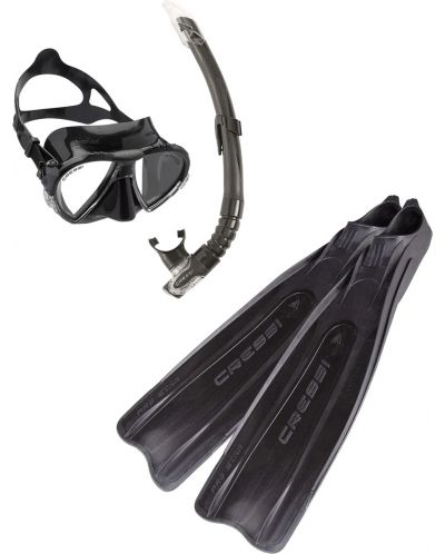 Комплект за плуване Cressi - Pro Star Bag Set, черен - 1