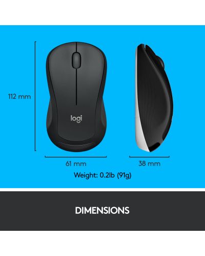 Комплект клавиатура и мишка Logitech - MK540 Advanced, безжичен, черен - 10