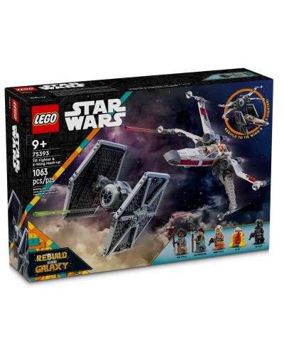 Конструктор LEGO Star Wars - TIE и X-Wing изтребители (75393) - 1