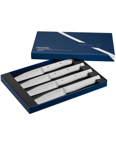 Комплект ножове Opinel - Facette, 4 части, бели - 3