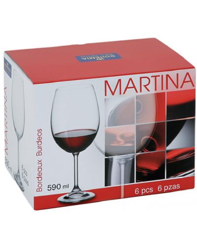 Комплект чаши за вино Bohemia - Royal Martina, 6 броя x 590 ml - 2