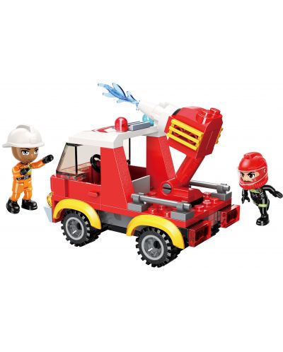 Конструктор Qman Mine City - Пожарен автомобил - 3
