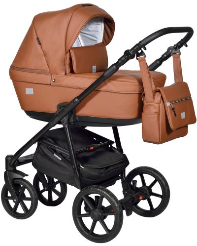 Комбинирана детска количка 3в1 Baby Giggle - Broco Eco, кафява - 1