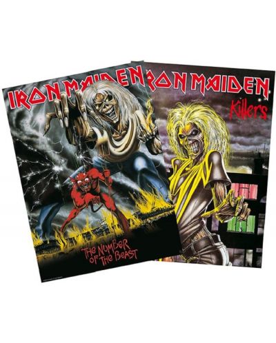 Комплект мини плакати GB eye Music: Iron Maiden - Killers & The Number of The Beast - 1