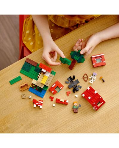 Конструктор LEGO Minecraft - Къщата на гъбите (21179) - 6