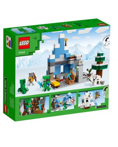 Конструктор LEGO Minecraft - Замръзналите върхове (21243) - 2