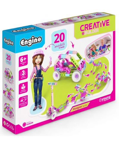Конструктор Engino Creative - 20 модела за момичета - 1