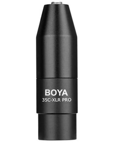 Конвертор Boya - 35C-XLR Pro, 3.5 mm TRS/XLR, черен - 1