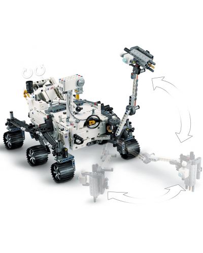 Конструктор LEGO Technic - Марсоходът на НАСА Пърсивиърънс (42158) - 6