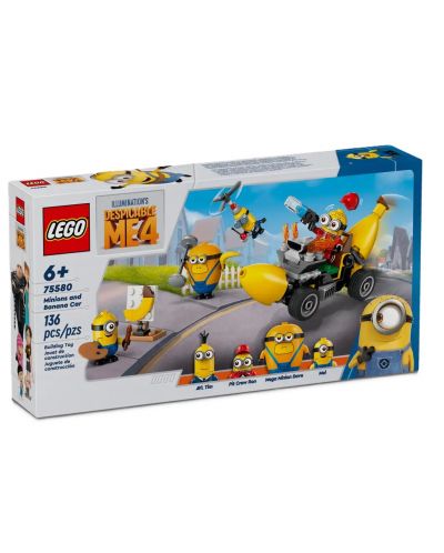 Конструктор LEGO Minions - Миньоните и колата банан (75580) - 1