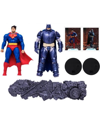 Комплект екшън фигури McFarlane DC Comics: Multiverse - Superman vs Armored Batman (The Dark Knight Returns), 18 cm - 3