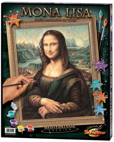 Комплект за рисуване по номера Schipper - Мона Лиза - 1