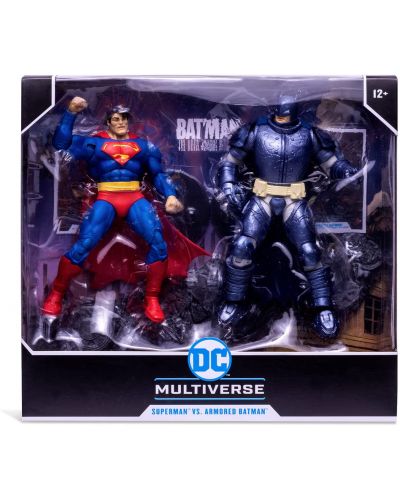 Комплект екшън фигури McFarlane DC Comics: Multiverse - Superman vs Armored Batman (The Dark Knight Returns), 18 cm - 5