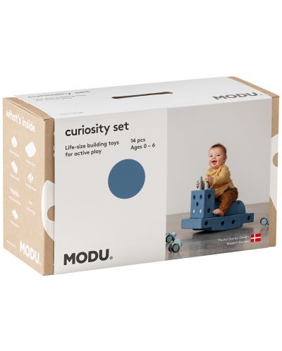 Комплект за игра Modu - Curiosity set, наситено синьо-небесно синьо - 2