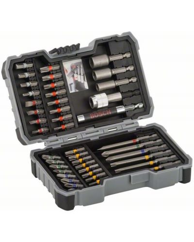 Комплект битове и накрайници Bosch - Extra Hard, 43 части, 25/75 mm - 1