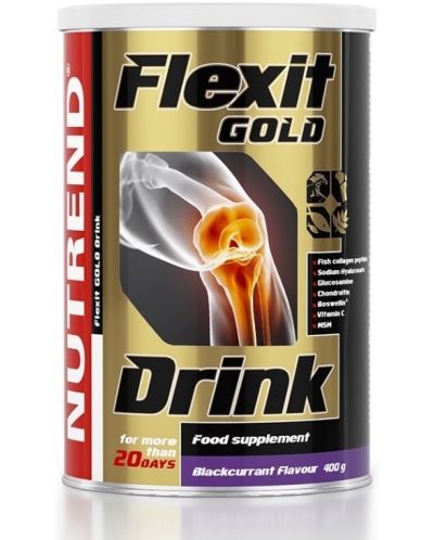 Flexit Drink Gold, касис, 400 g, Nutrend - 1