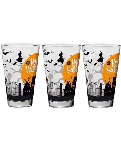 Комплект от 3 чаши Cerve - Halloween, 310 ml - 2