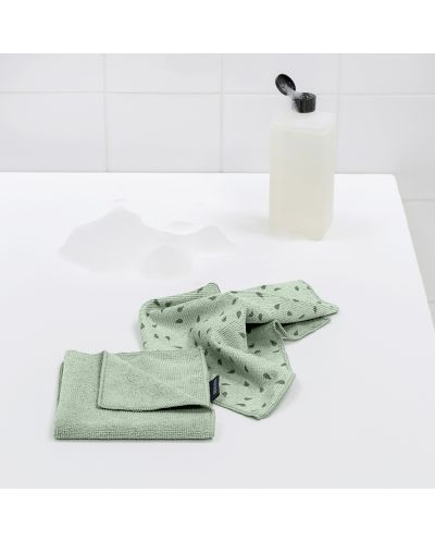 Комплект от 2 микрофибърни кърпи Brabantia - SinkSide, Jade Green - 2