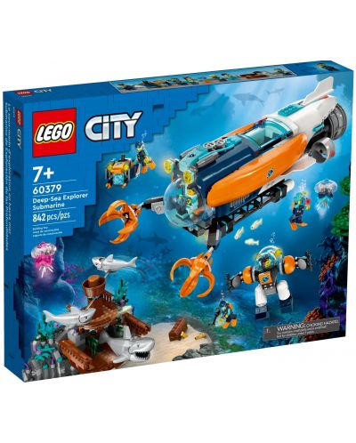 Конструктор LEGO City - Дълбоководна изследователска подводница (60379) - 1