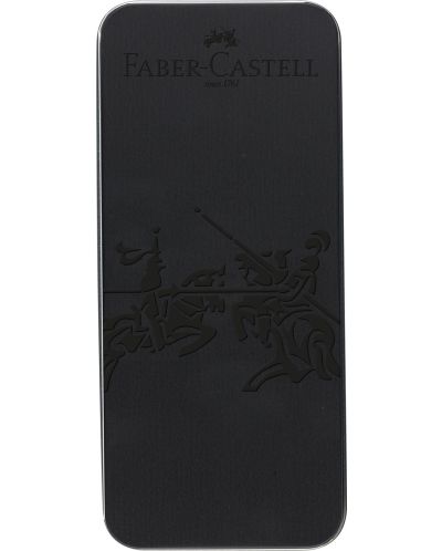 Комплект химикалка и писалка Faber-Castell Hexo - Черен мат - 2