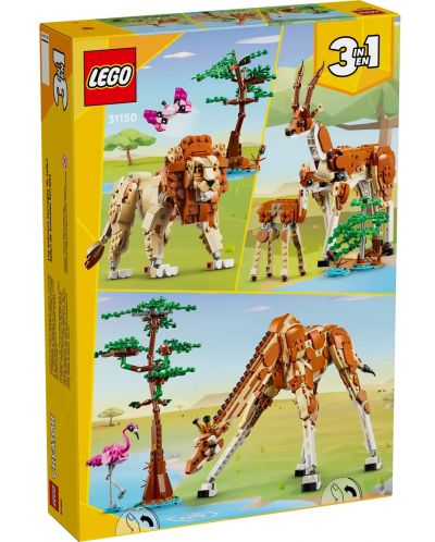Конструктор LEGO Creator 3 в 1 - Сафари животни (31150) - 10