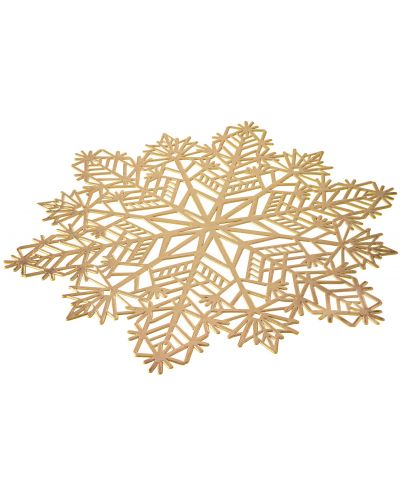 Подложка за хранене ADS - Snowflake, 38 cm, златиста - 2