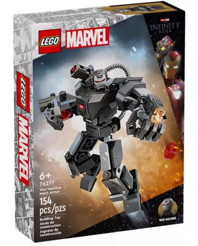 Конструктор LEGO Marvel Super Heroes - Роботът на Военна машина (76277) - 1