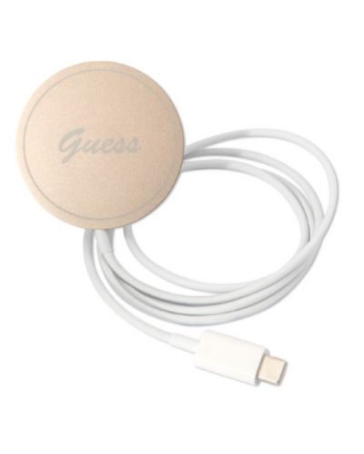 Калъф и зарядно Guess - 4G MagSafe, iPhone 14 Prо, черен - 5