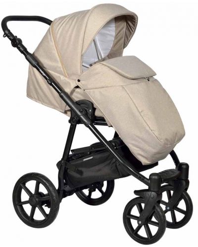 Комбинирана детска количка 3в1 Baby Giggle - Broco, бежова - 2