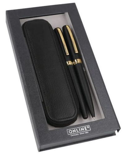 Комплект писалка и химикалка Online Eleganza - Black GT - 1
