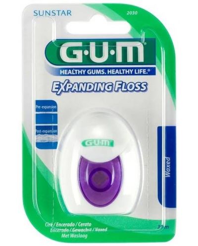 Gum Конец за зъби Expanding Floss, 30 m - 1