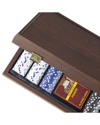 Комплект за покер Manopoulos - Тъмен орех - 3