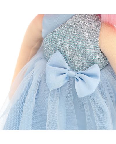 Комплект дрехи за кукла Orange Toys Sweet Sisters - Синя сатенена рокля - 3