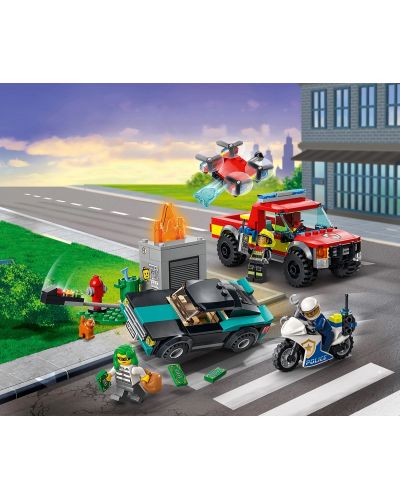 Конструктор LEGO City - Спасение при пожар и полицейско преследване (60319) - 4