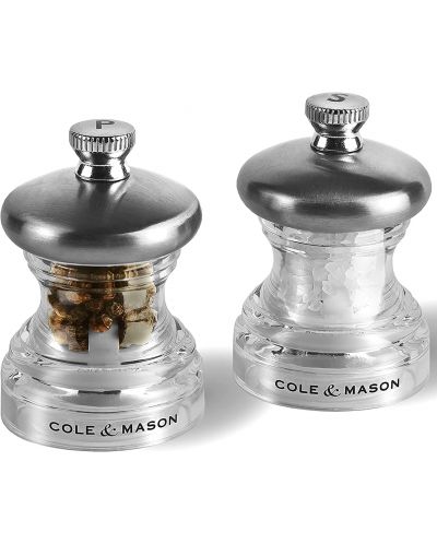 Комплект мелнички за сол и пипер Cole & Mason - Button, 6.5 cm - 1