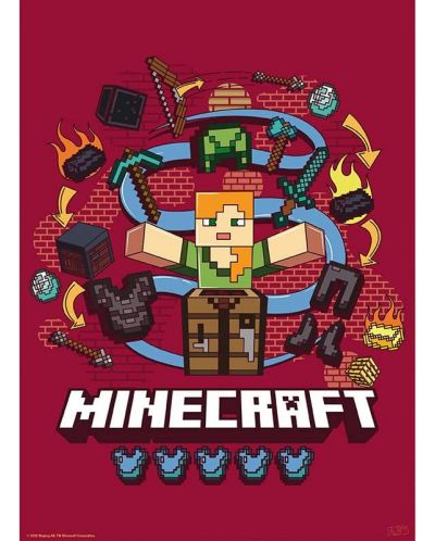 Комплект мини плакати GB eye Games: Minecraft - Core Minecraft - 2