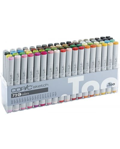 Комплект маркери Too Copic Sketch - C colors, 72 цвята - 1