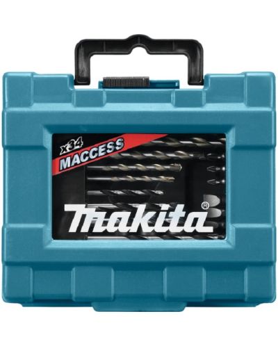 Комплект накрайници и свредла Makita - D-36980, 34 части - 2