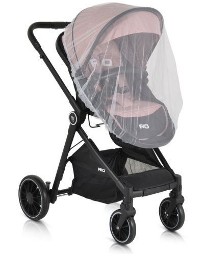 Комбинирана бебешка количка Moni - Rio, розова - 7