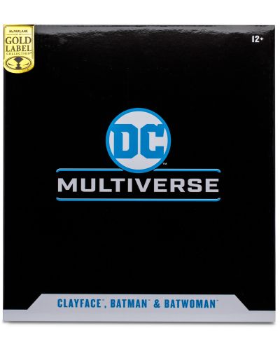 Комплект екшън фигури McFarlane DC Comics: Multiverse - Clayface, Batman & Batwoman (DC Rebirth) (Gold Label), 18 cm - 10