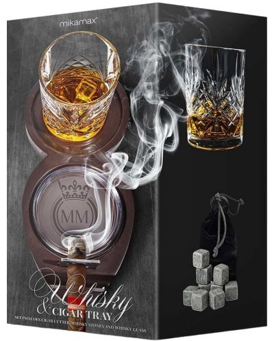 Комплект за уиски с пепелник Mikamax - 1