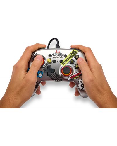 Контролер PowerA - Enhanced, жичен, за Nintendo Switch, Mario Kart - 6