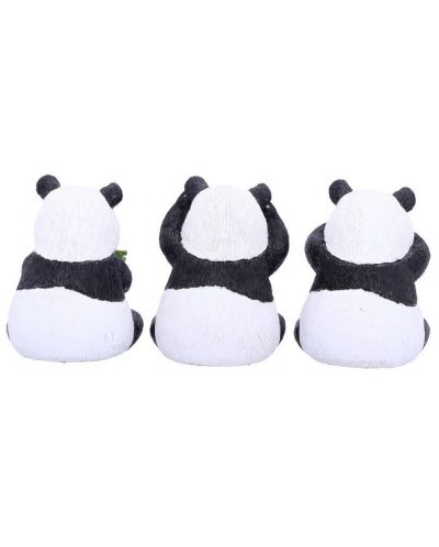 Комплект статуетки Nemesis Now Adult: Humor - Three Wise Pandas, 8 cm - 3