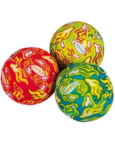 Комплект водни топки Intex - 3 броя, многоцветни - 1