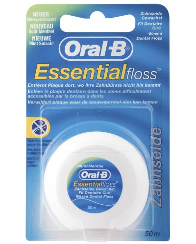 Oral-В Конци за зъби Essential Floss, без восък, 25 m - 1