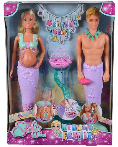 Комплект кукли Simba Toys Steffi Love - Семейство русалки с бебе - 1